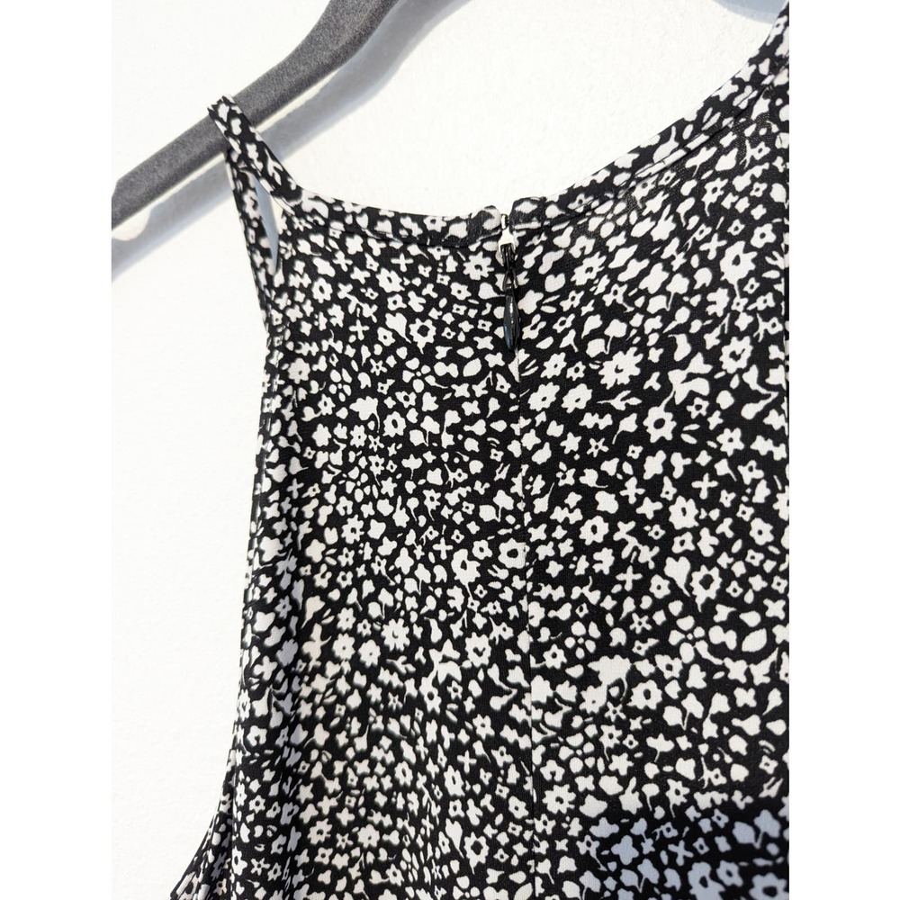 Michael Kors Black White Floral Knee Length Summer Dress - Picture 4 of 7